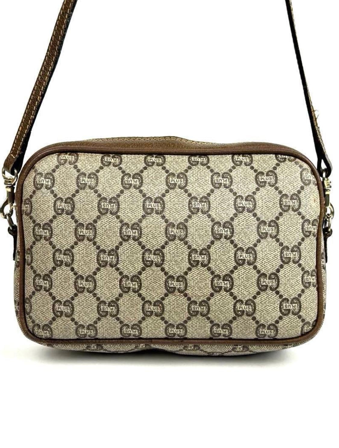 Authentic Gucci GG Plus Supreme Shoulder Bag Vintage
