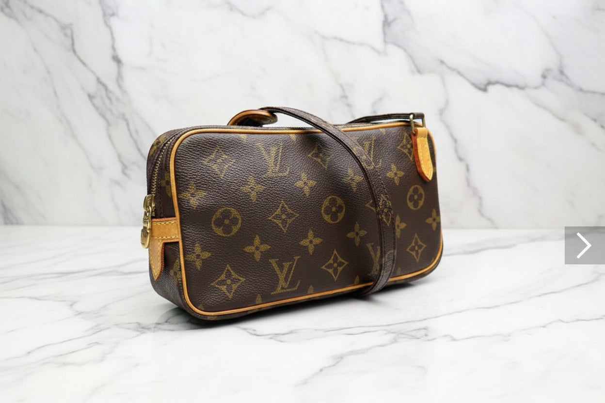 authentic Louis Vuitton Pochette Marly Bandouliere Bag Monogram Canvas
