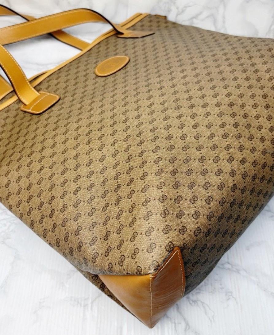 Authentic Gucci Micro GG Tote Bag Vintage.