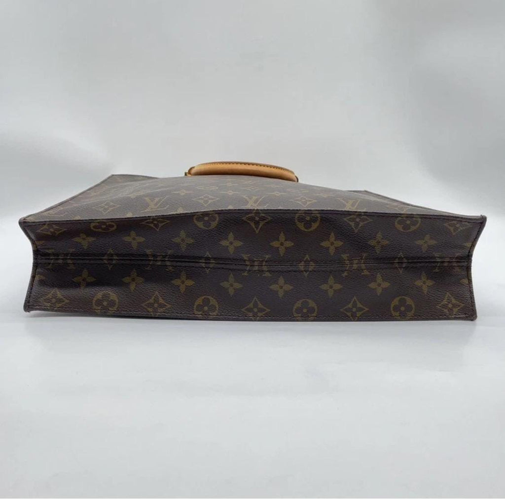 Authentic Louis Vuitton Monogram Sac Plat  Tote Bag W/Dustbag Vintage