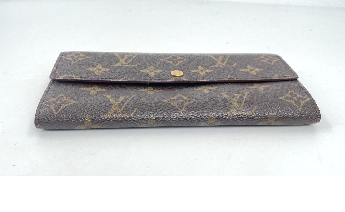 Authentic LOUIS VUITTON Monogram Portefeuille Sarah  Long Wallet Vintage Customizable options available