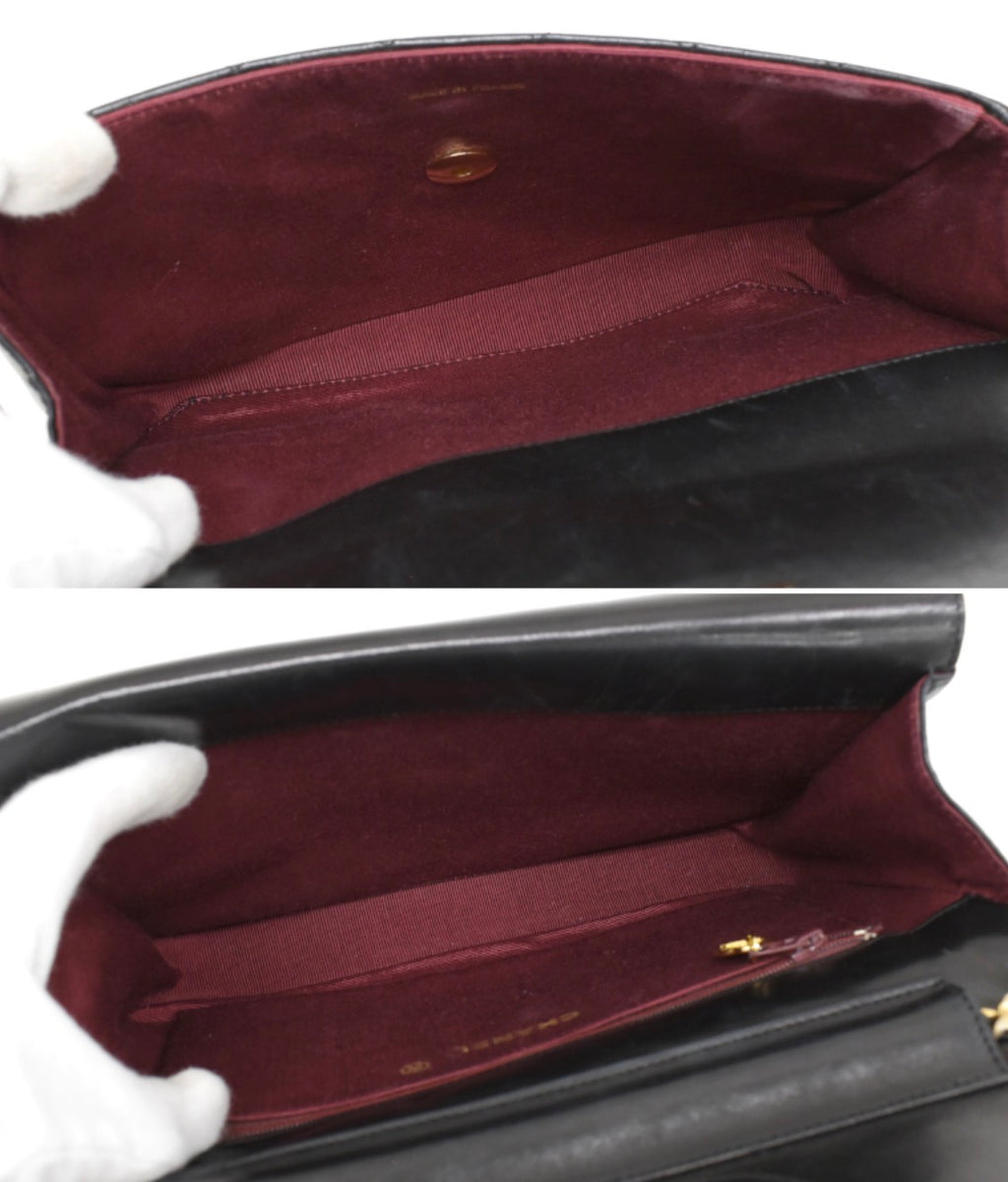 Chanel Lambskin Flap Shoulder Bag Vintage