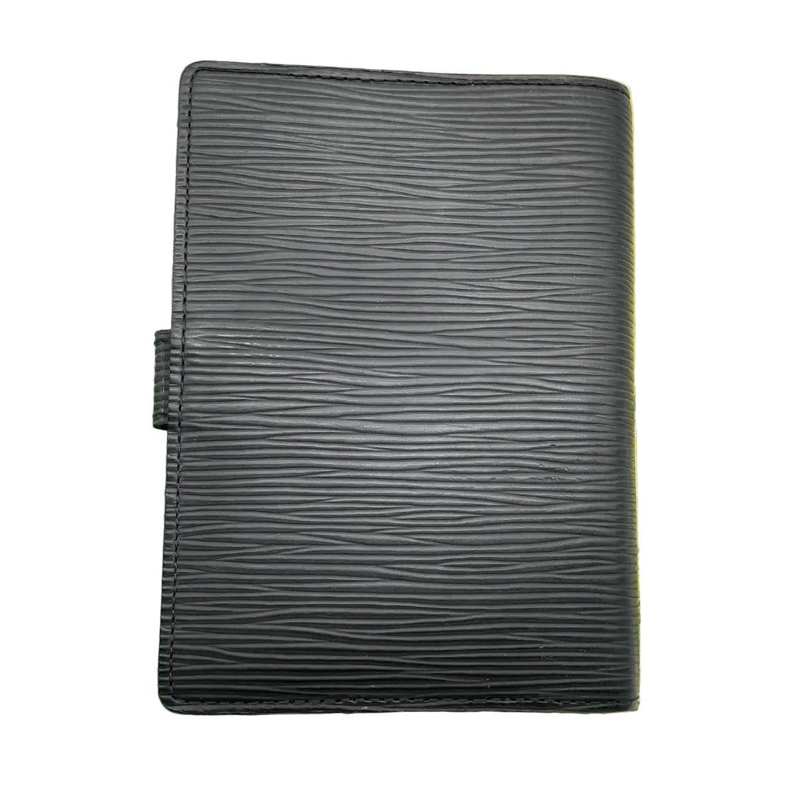 Authentic Louis Vuitton Epi Black Agenda PM Notebook W/Box