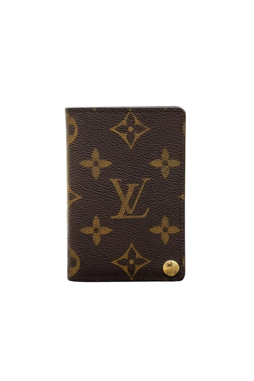 Authentic  Louis Vuitton Monogram Porte Carte Credit Pression Wallet