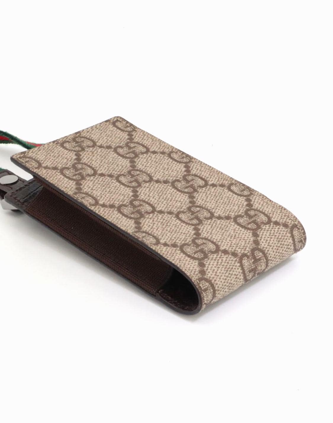 Authentic Gucci GG Supreme phone holder or card holder W/Box