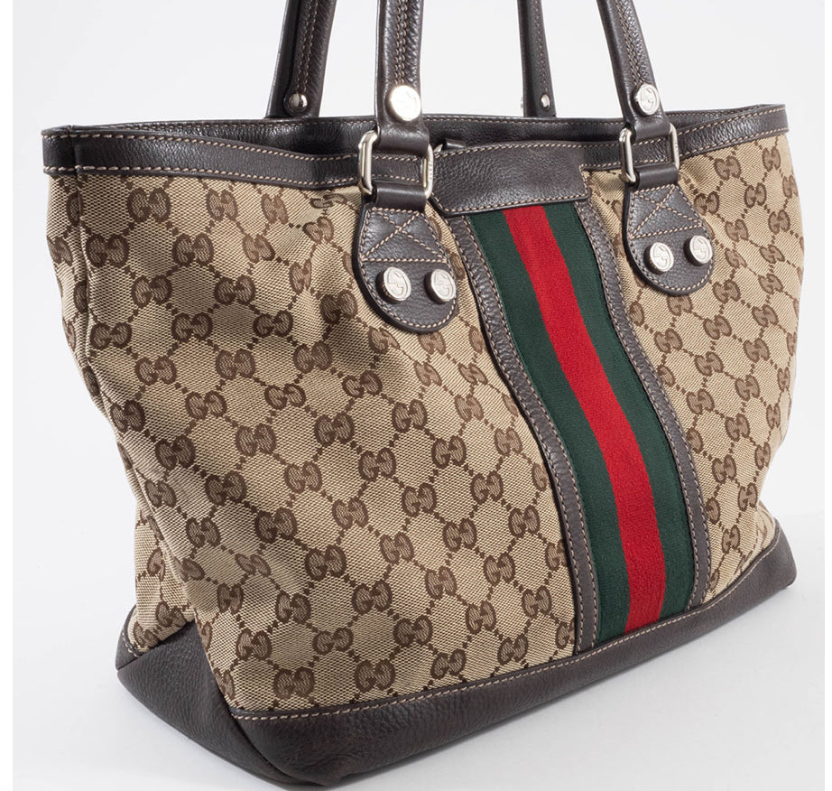 GUCCI  Sunset Medium Web Tote Bag