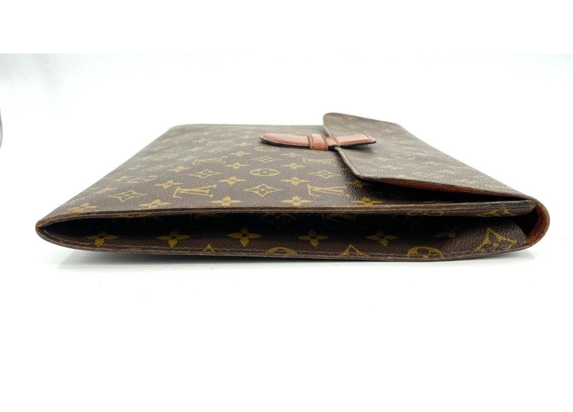 Louis Vuitton LV Monogram Poche Ministre Documents Vintage clutch