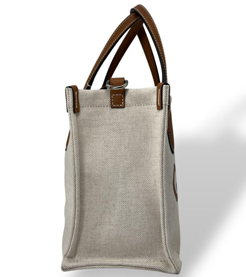 GUCCI Small Logo-Print Canvas Tote Bag