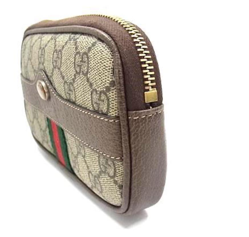 Authentic GUCCI GG Supreme Monogram Web Small Ophidia Belt Bag Dark Brown Like New  COA included
