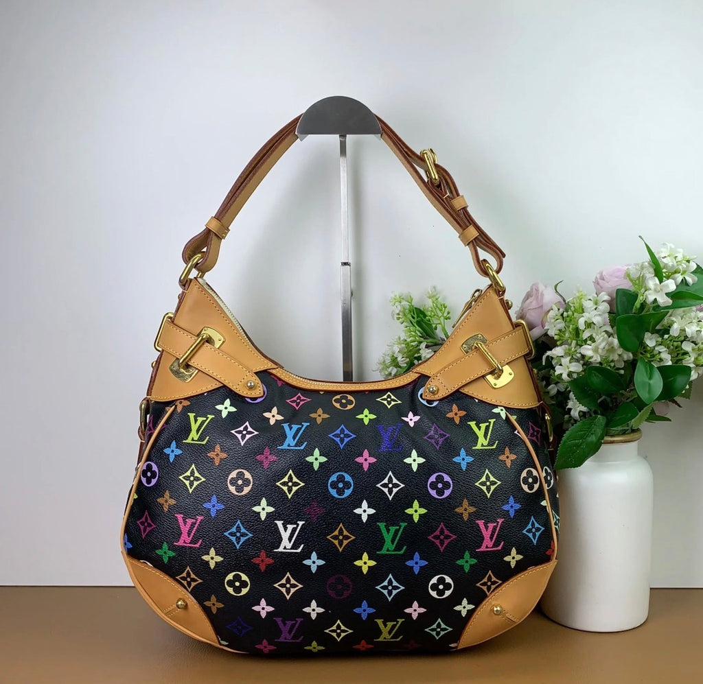 Louis Vuitton Monogram Multicolor Greta Black Shoulder Bag