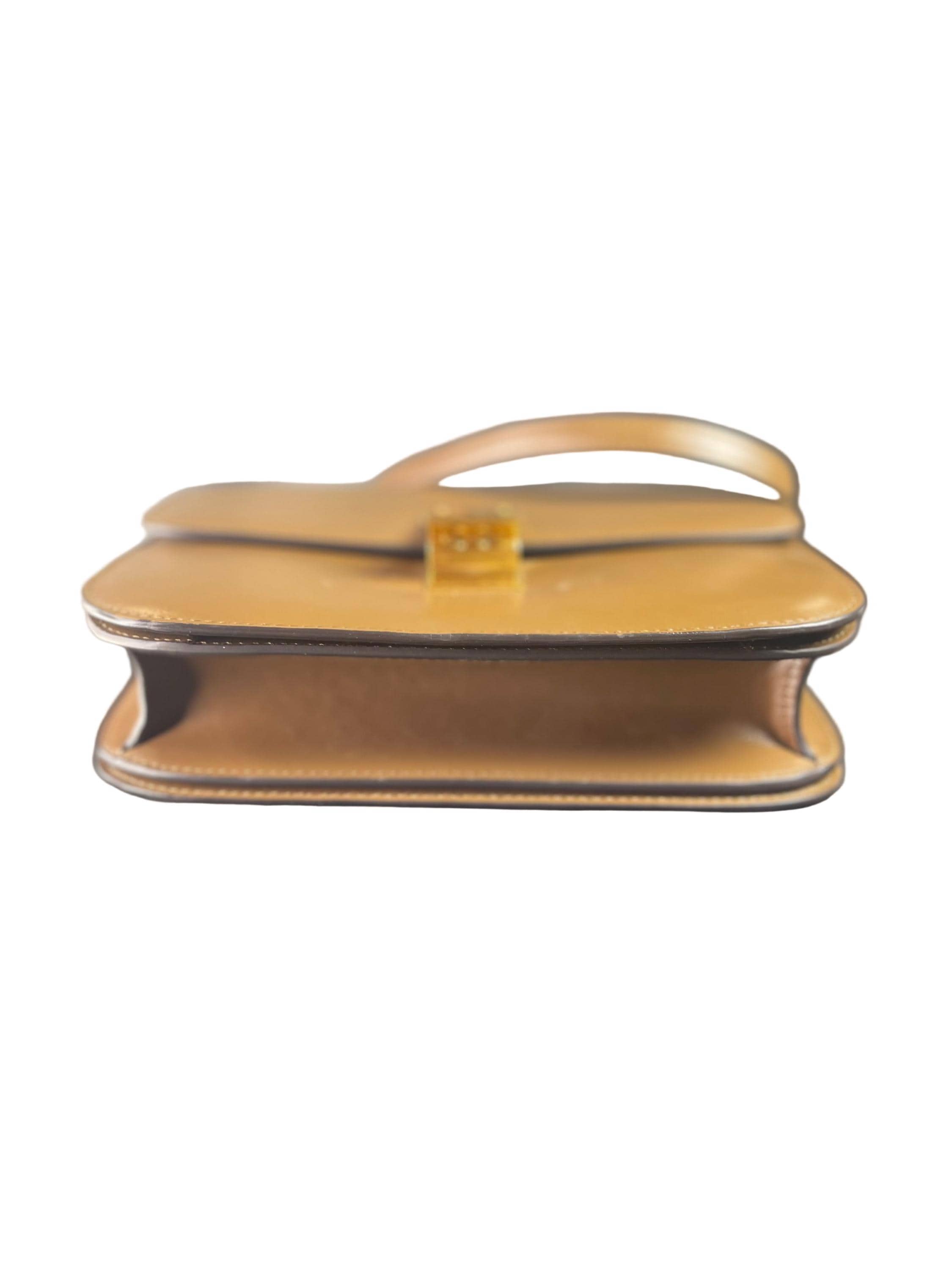 CELINE Smooth Calfskin Small Classic Box Flap Bag Authentic