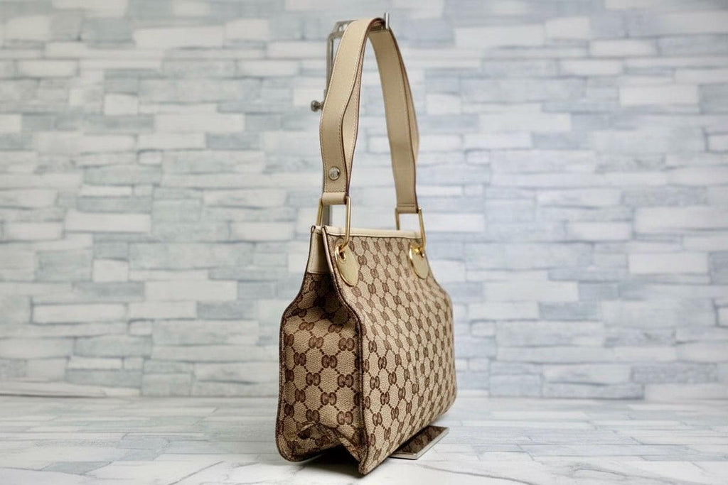 Authentic GUCCI Eclipse Messenger Bag GG Canvas Small Vintage