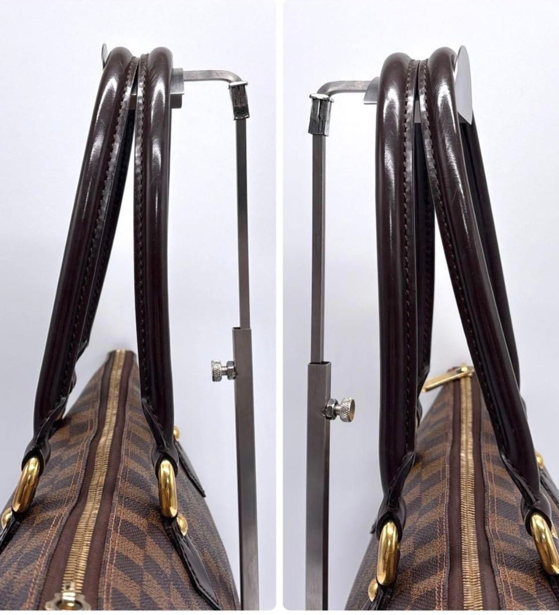 Authentic LOUIS VUITTON Damier Ebene Saleya PM Handbag