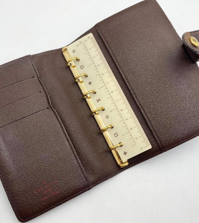 LOUIS VUITTON Damier Agenda PM notebook cover,
