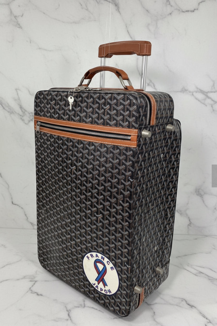 Genuine Goyard Goyardine Trolley PM Suitcase