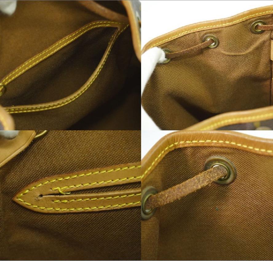 Authentic LOUIS VUITTON Monogram Montsouris GM Backpack