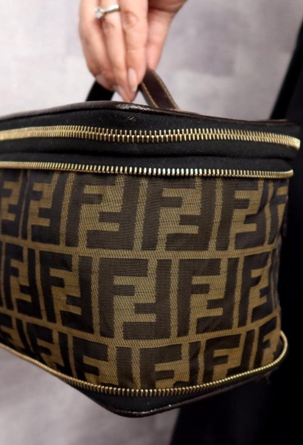 Authentic FENDI Zucca Handbag Vintage.