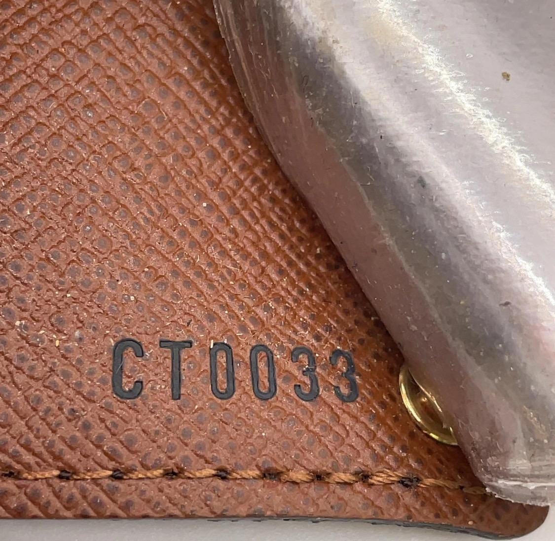 Authentic  Louis Vuitton Monogram Porte Carte Credit Pression Wallet