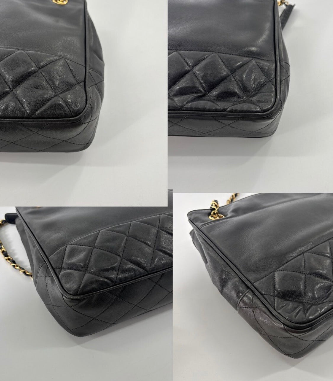 Chanel Lambskin Shoulder Tote Bag