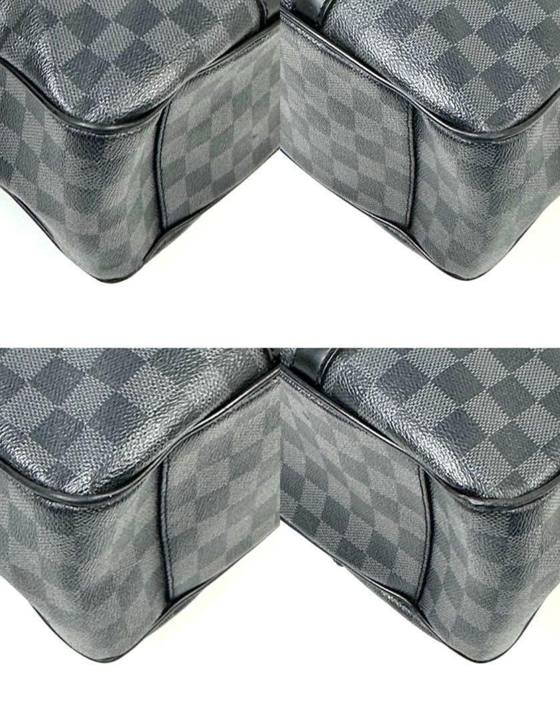 LOUIS VUITTON Damier Graphite Tadao Handbag