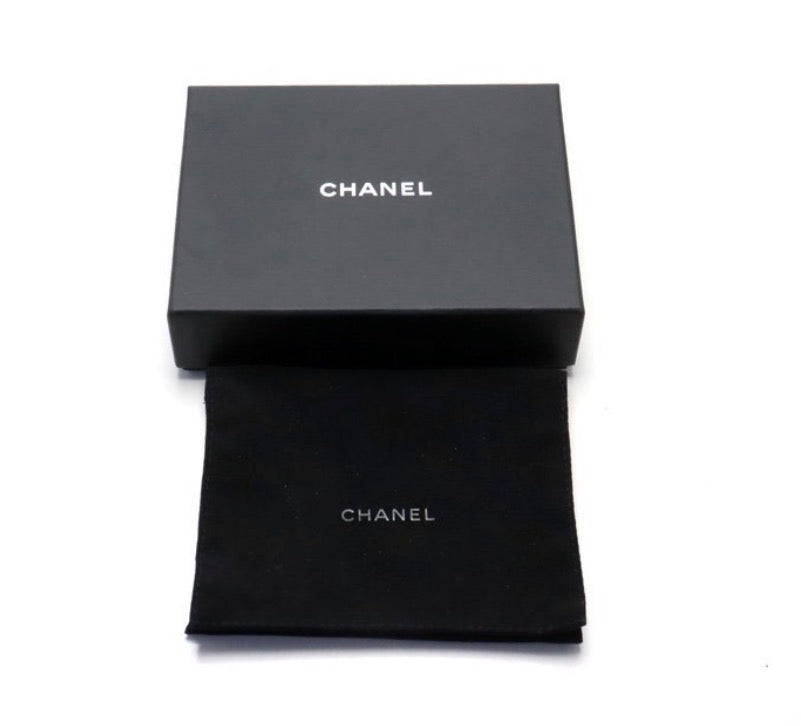 Chanel Lambskin Quilted Compact Wallet Black
