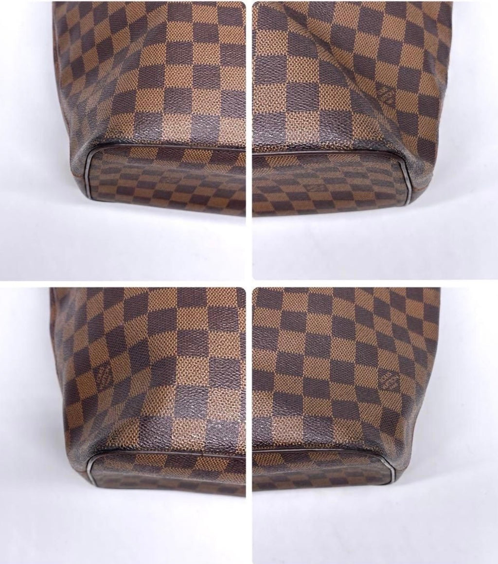 Authentic LOUIS VUITTON Damier Ebene Saleya PM Handbag