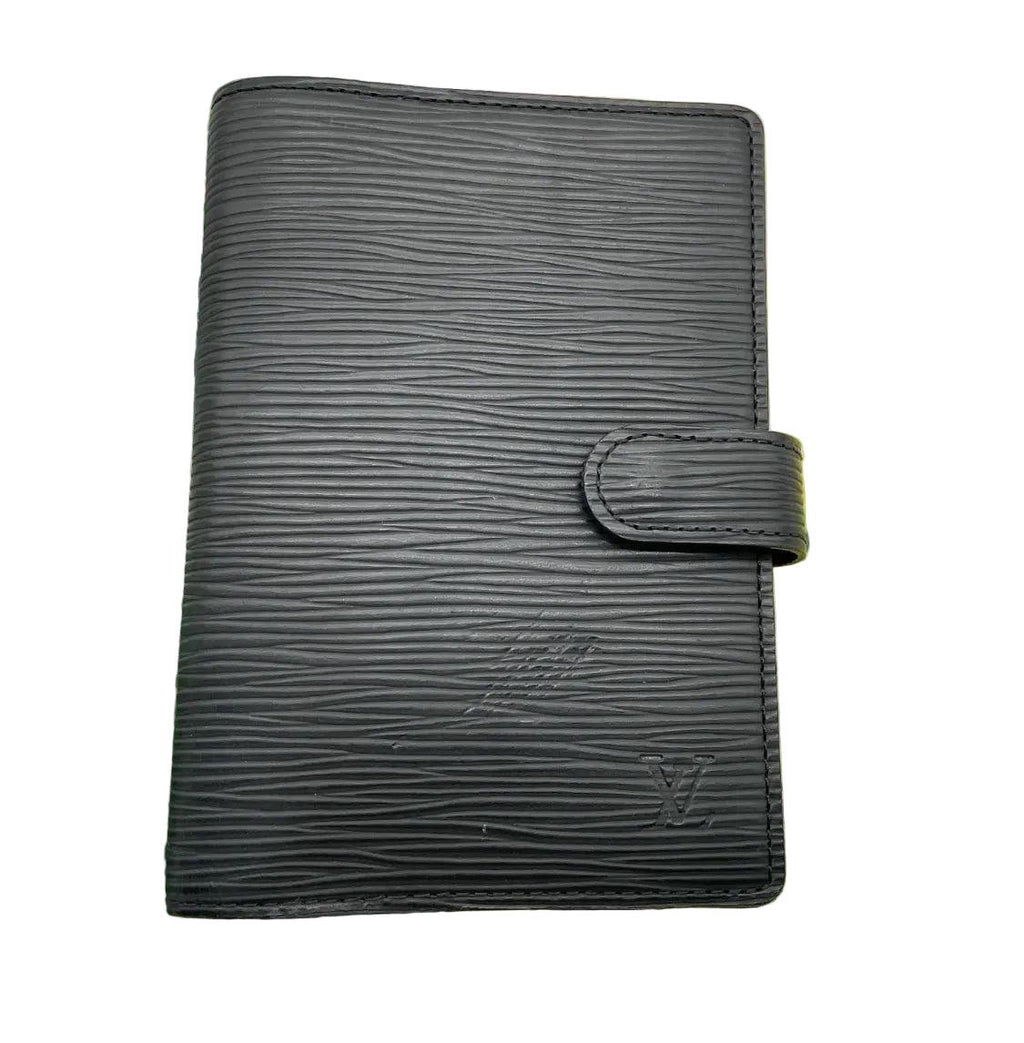Authentic Louis Vuitton Epi Black Agenda PM Notebook W/Box