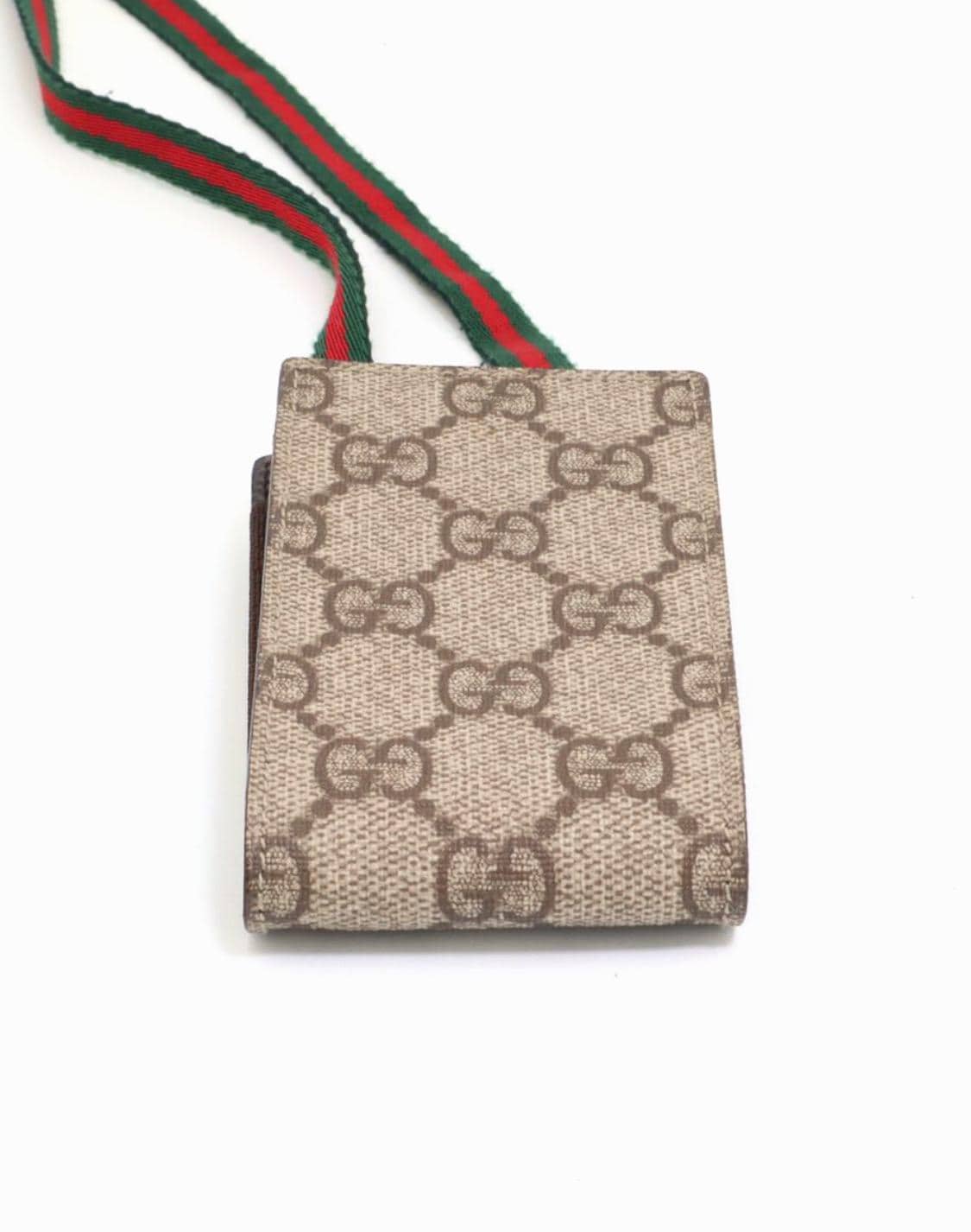 Authentic Gucci GG Supreme phone holder or card holder W/Box