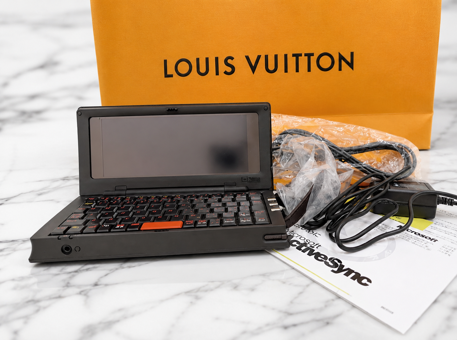 Louis Vuitton Ultra-Rare Damier Ebene Mini Computer – 25th Anniversary Celux Clavier Notebook PC