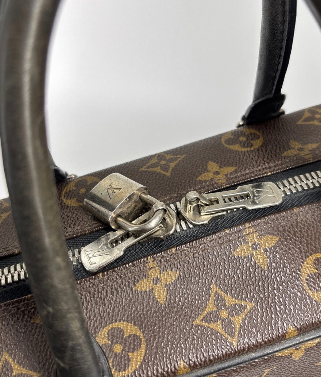 Louis Vuitton Monogram Macassar Porte-Documents Voyage Business Bag