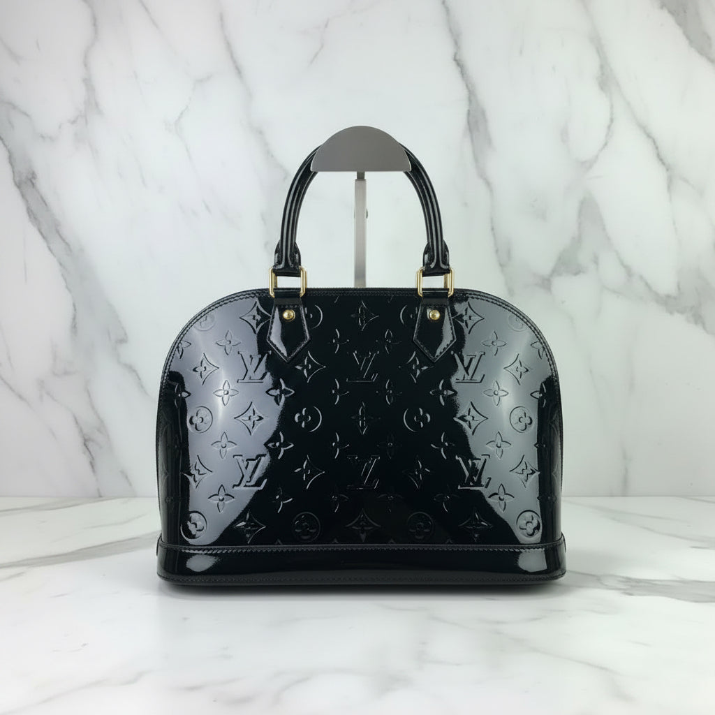 Louis Vuitton Vernis Monogram GM Alma Handbag