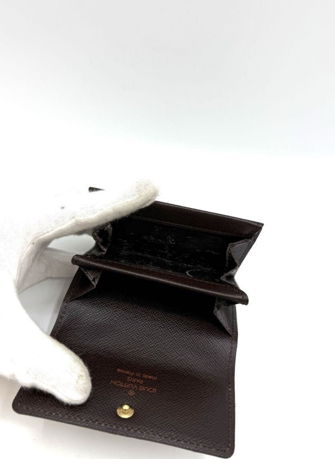 LOUIS VUITTON Damier Portemonnaie Plat Coin Case/ Wallet