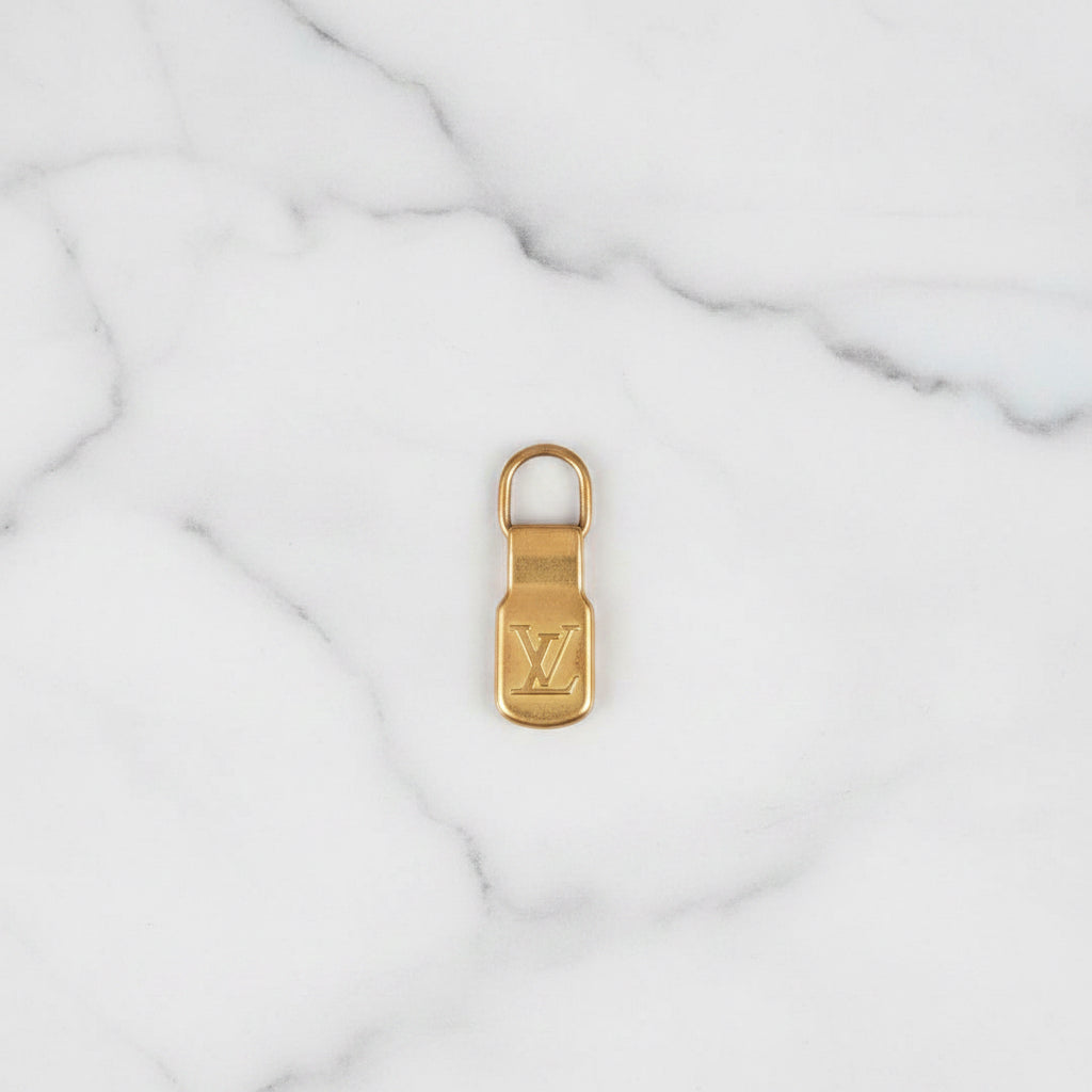 Authentic Vintage  Louis Vuitton gold-tone zipper pull handle Replacement  (2) included