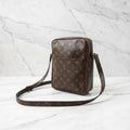 LOUIS VUITTON Monogram Petit Marceau Shoulder Bag, PVC x Leather, Brown, Crossbody, 80's Vintage