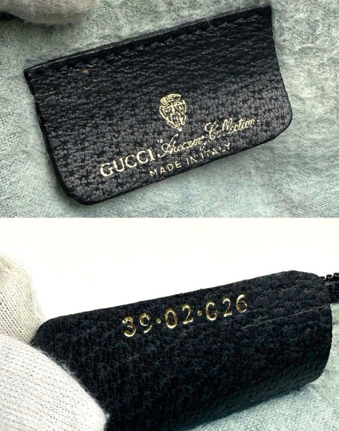 Gucci Old Gucci GG Supreme Sherry Line Shoulder Bag ( Navy) Vintage