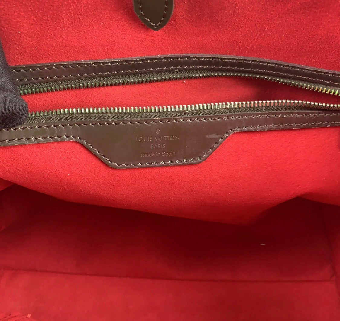 LOUIS VUITTON Damier Ebene Hampstead MM Shoulder Bag