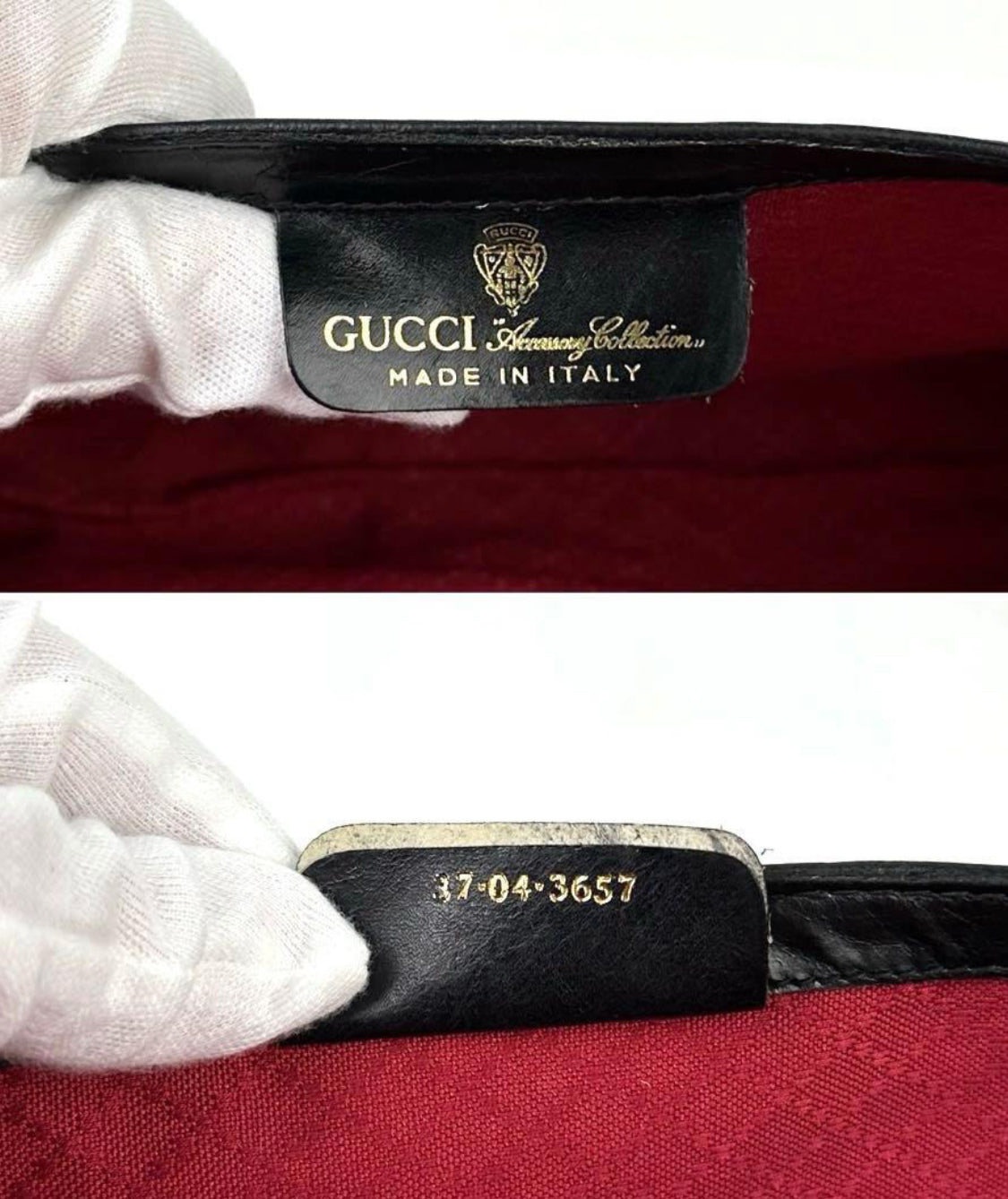 GUCCI Web Sherry Line GG Canvas Shoulder Bag Vintage