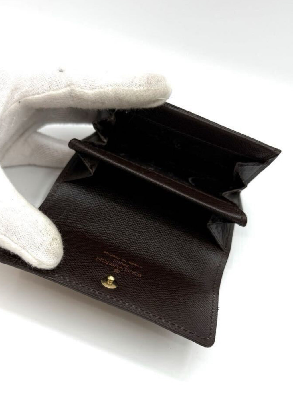 LOUIS VUITTON Damier Portemonnaie Plat Coin Case/ Wallet