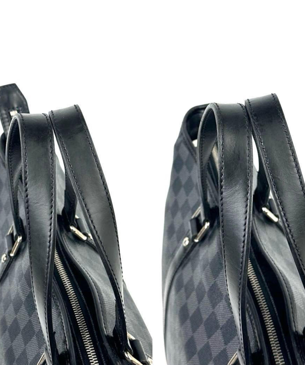 LOUIS VUITTON Damier Graphite Tadao Handbag