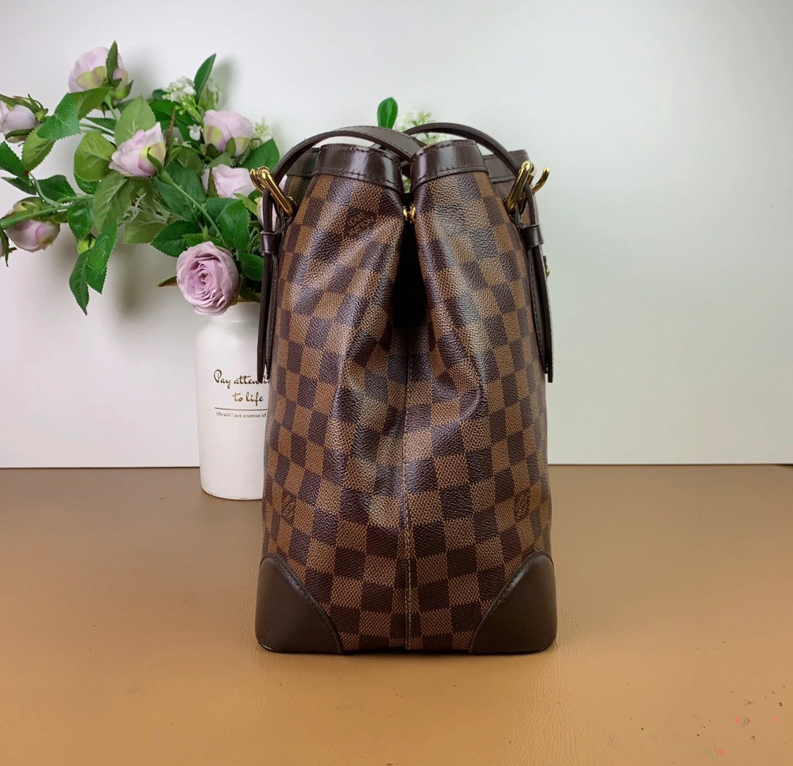 LOUIS VUITTON Damier Ebene Hampstead MM Shoulder Bag
