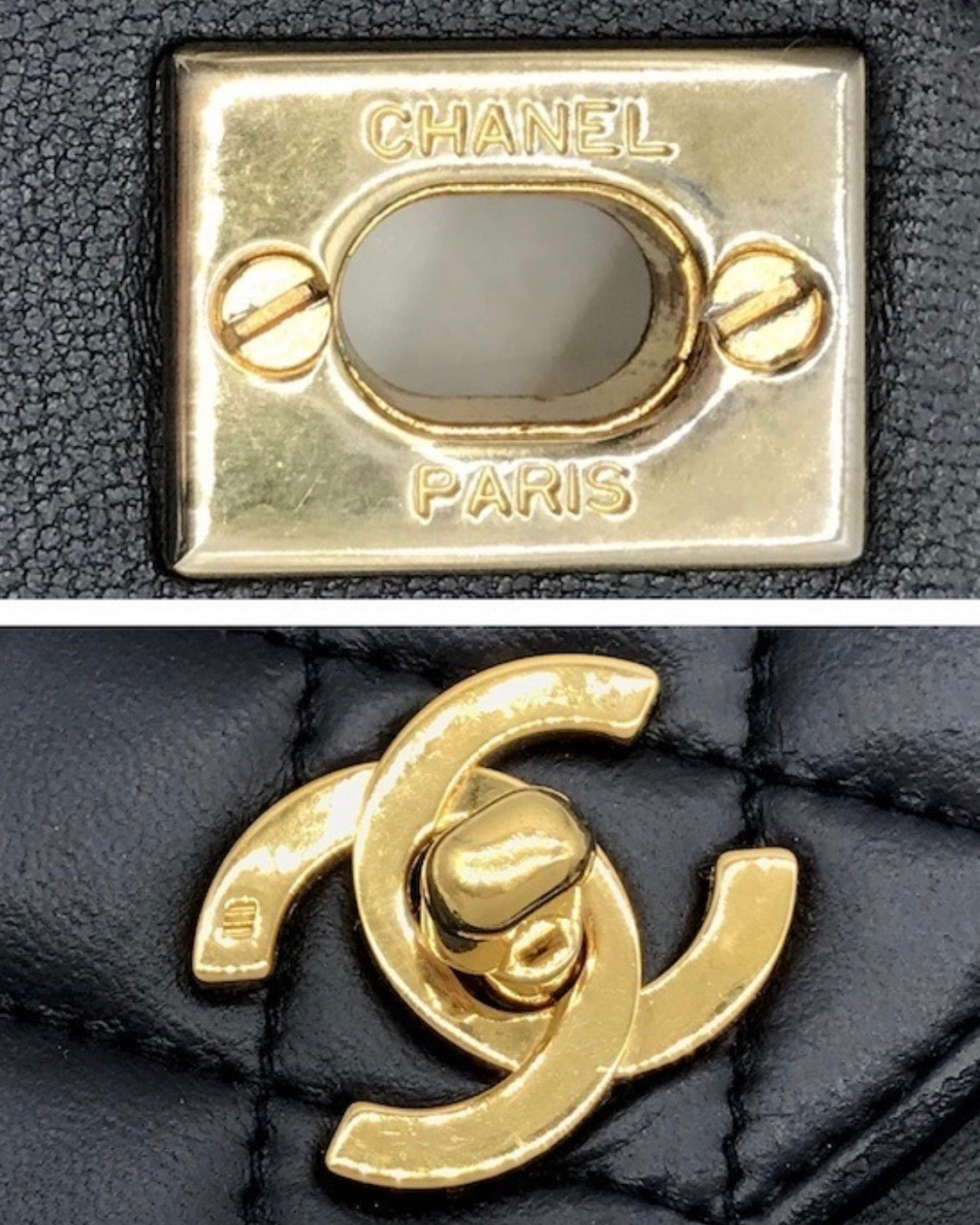 CHANEL Matelassé Coco Mark Lambskin Turn-Lock Shoulder Bag