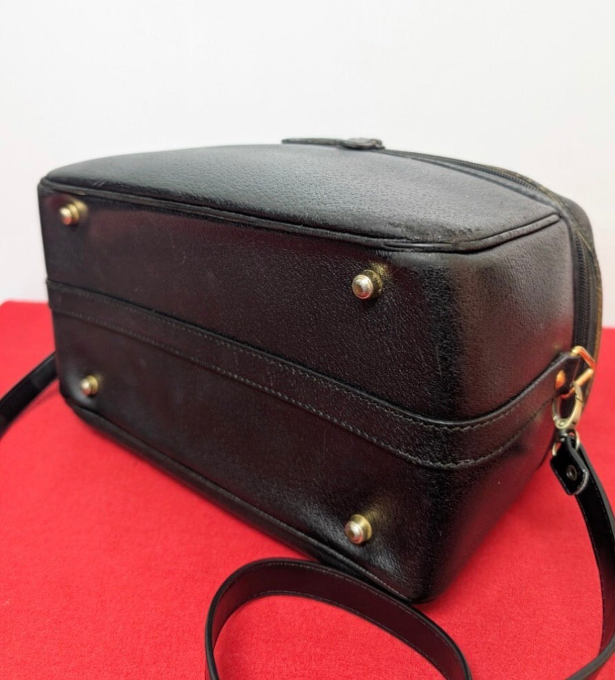Gucci BambooVanity Shoulder Bag 2 Way Black