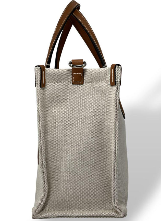 GUCCI Small Logo-Print Canvas Tote Bag