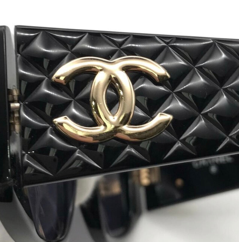 Authentic CHANEL Coco Mark Matelassé Sunglasses
