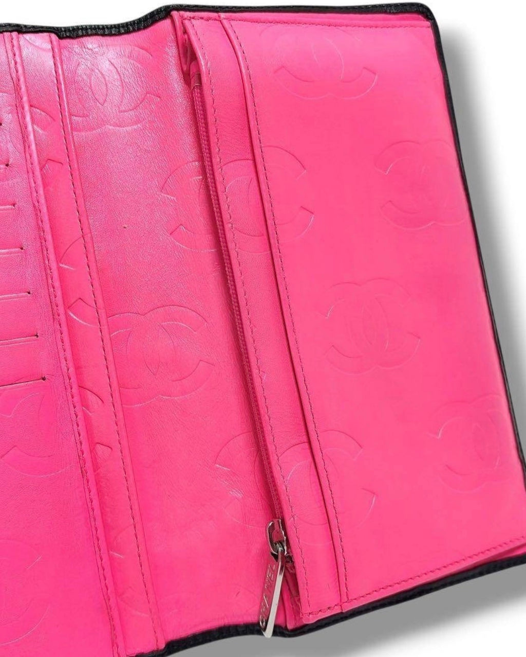 Authentic Chanel Classic Cambon Ligne Yen Wallet