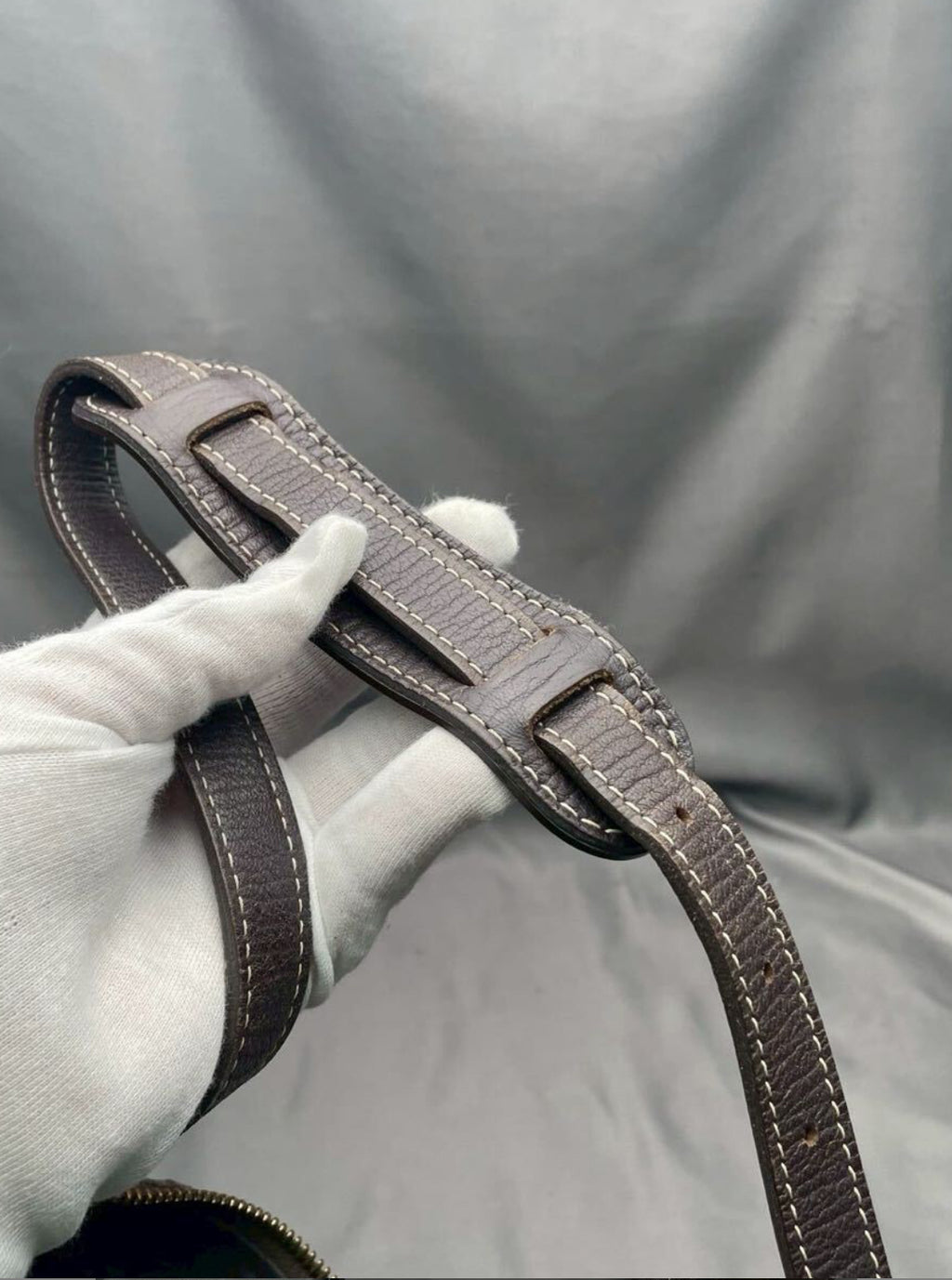 LOUIS VUITTON Mini Lin Boulogne Ebene Shoulder Bag