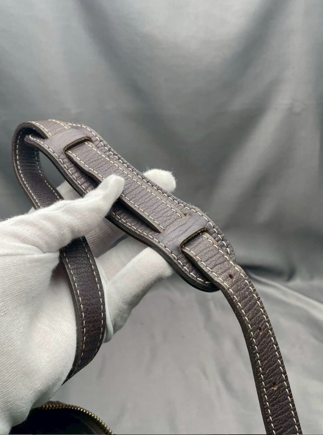 LOUIS VUITTON Mini Lin Boulogne Ebene Shoulder Bag