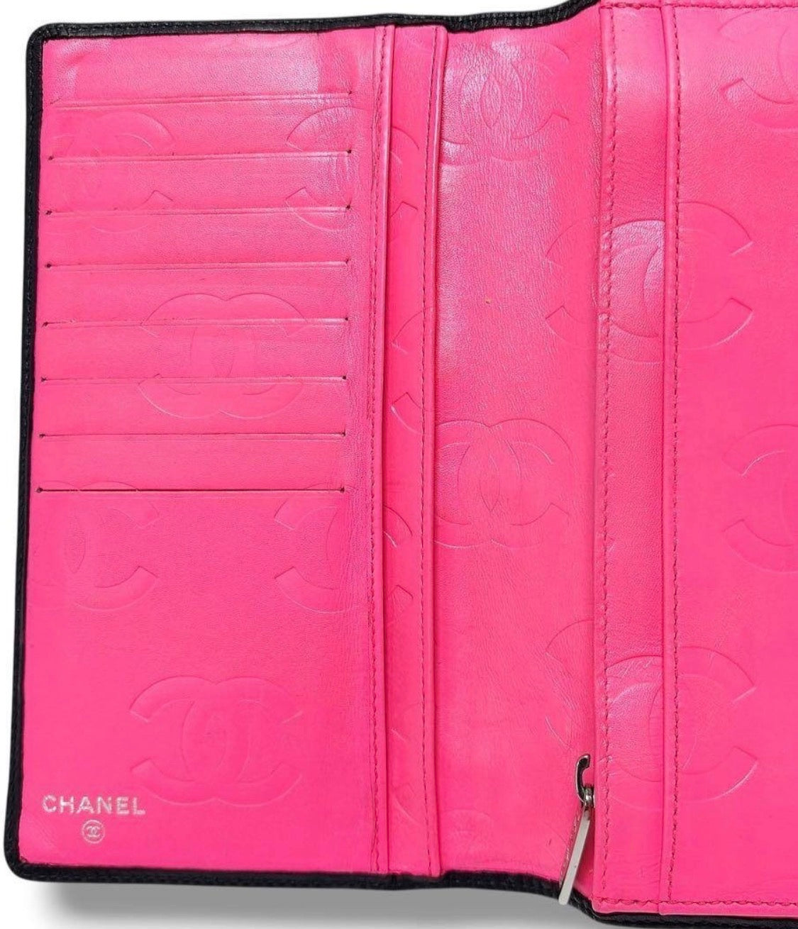 Authentic Chanel Classic Cambon Ligne Yen Wallet
