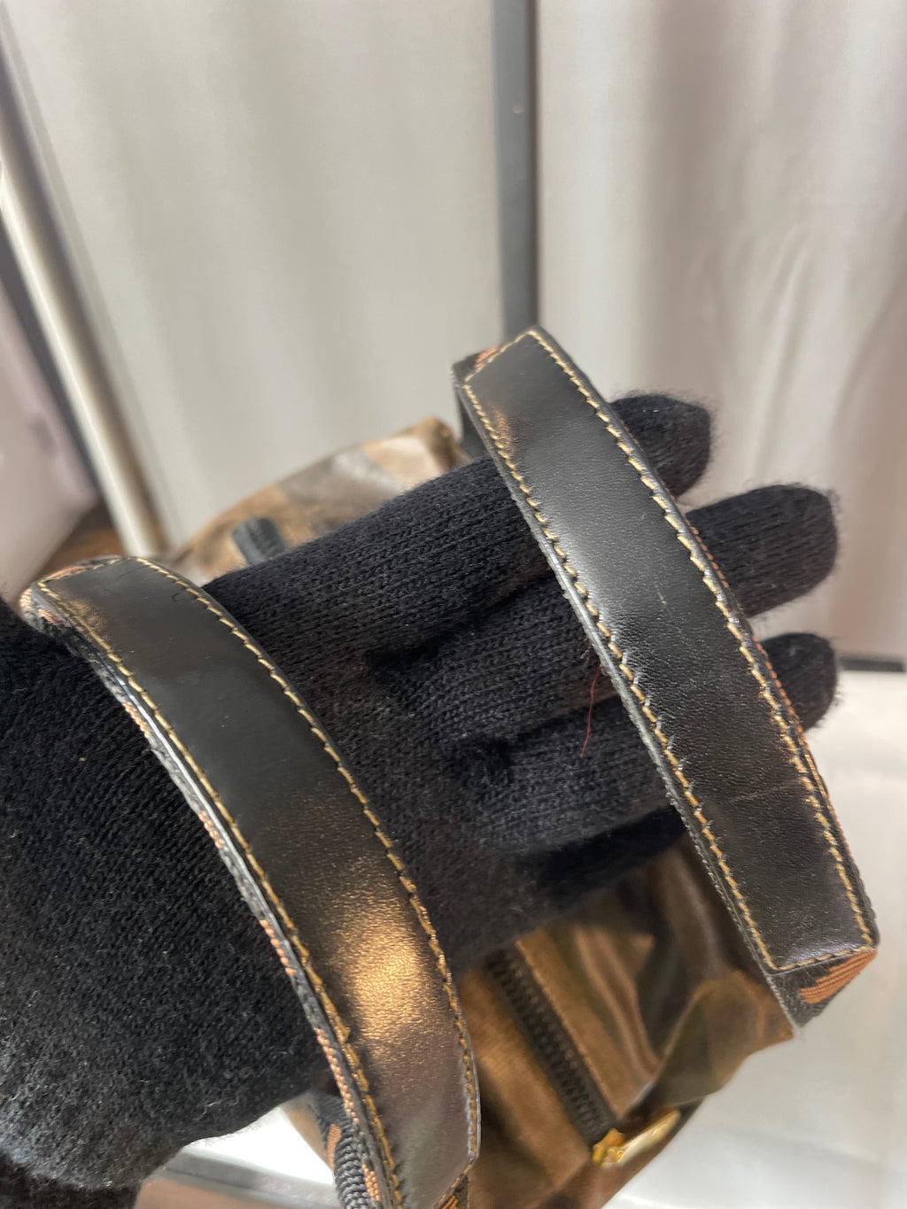 Fendi 1925 Pequin Mini Tote bag Vintage.