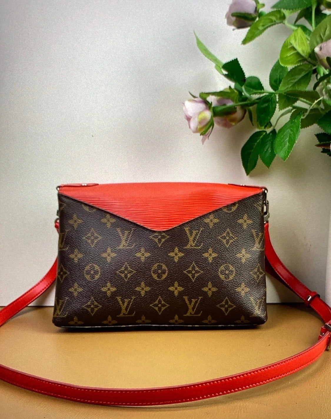 Louis Vuitton
Saint Michel Handbag Monogram Canvas and Epi Leather